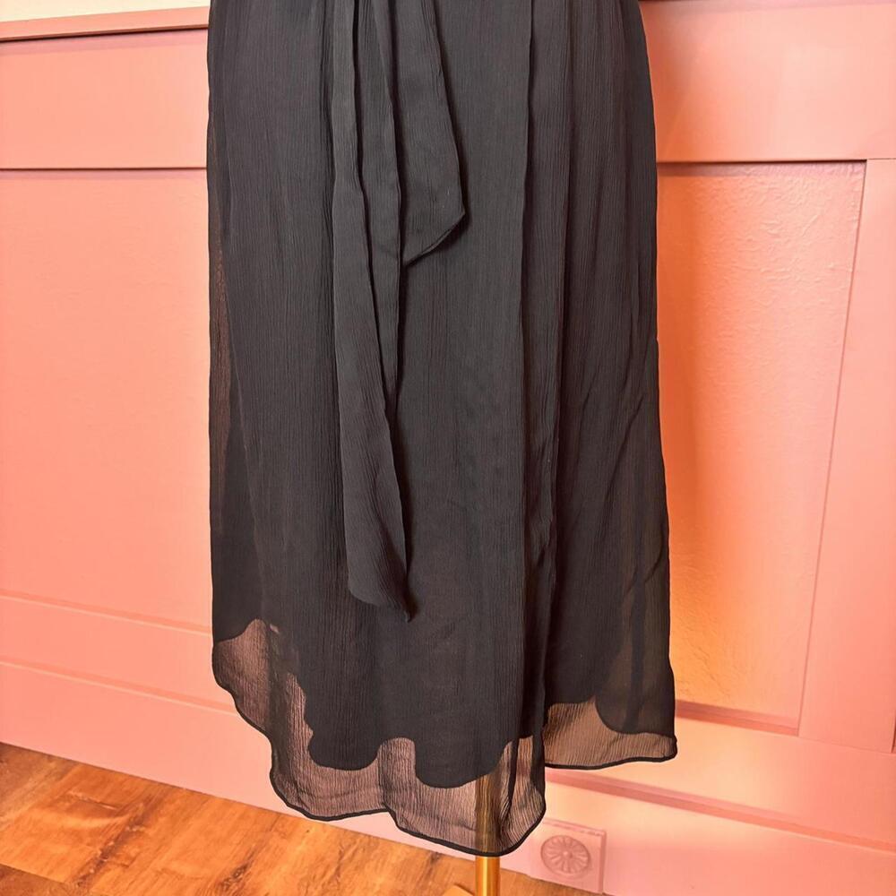 babydoll whimsy goth tie back dress banana republic sz xs black coquette gyaru - Picture 6 of 8